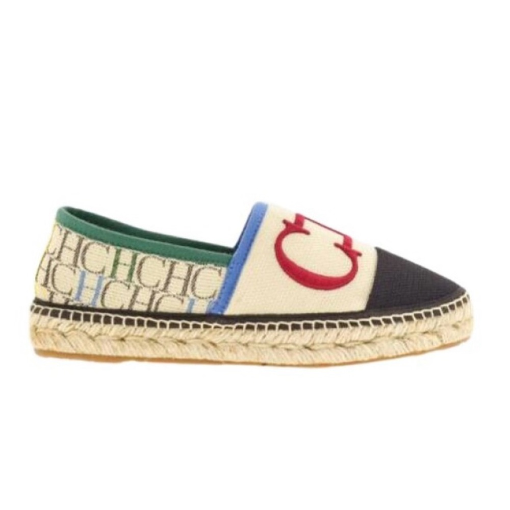 Carolina Herrera Espadrilles
Canva CH Chiribitas initial insignia size 9